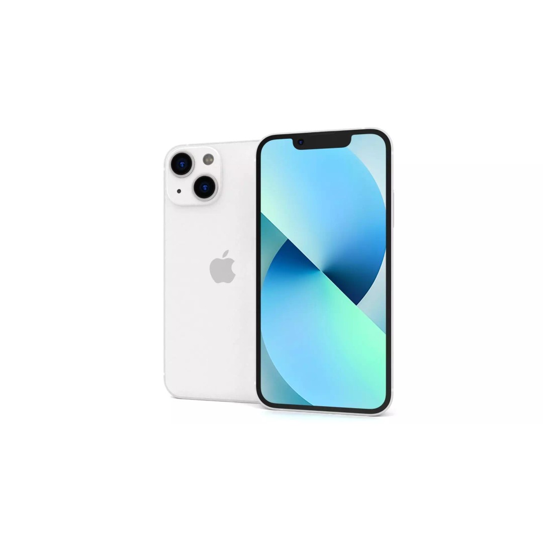 Apple iPhone 13 Mini Starlight 3D Model – High Poly PBR Game Asset, FBX, OBJ - View 2