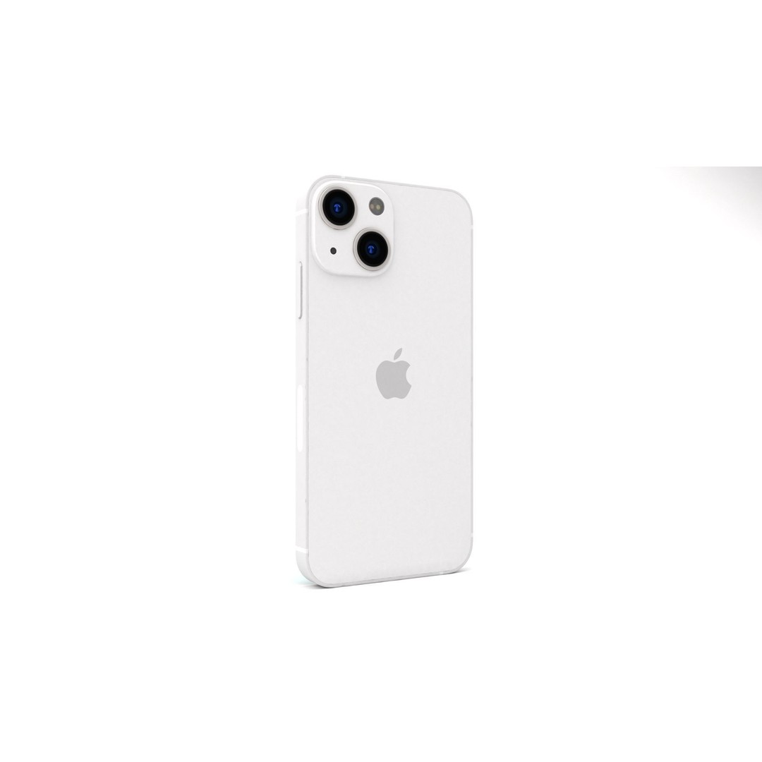 Apple iPhone 13 Mini Starlight 3D Model – High Poly PBR Game Asset, FBX, OBJ - View 4