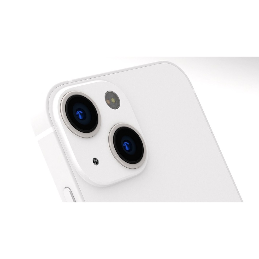 Apple iPhone 13 Mini Starlight 3D Model – High Poly PBR Game Asset, FBX, OBJ - View 6