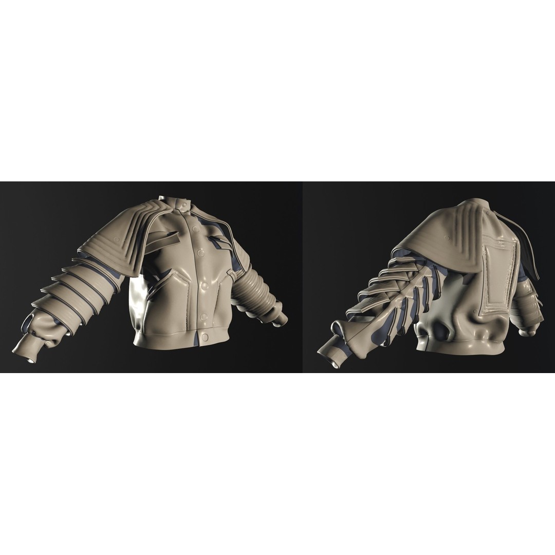 Modern Defender 3D Model – Tactical Clothing Set, FBX & OBJ Formats - View 10