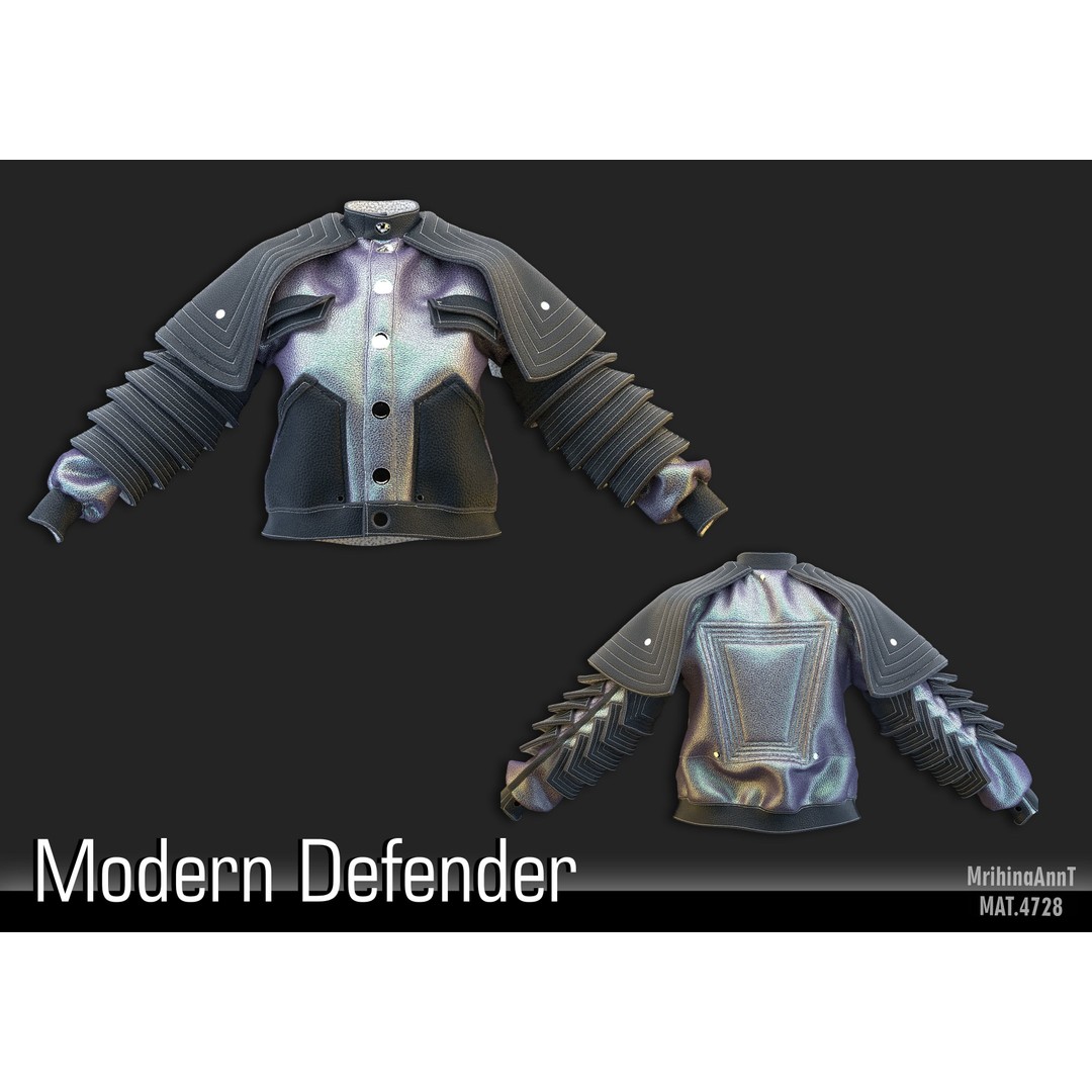 Modern Defender 3D Model – Tactical Clothing Set, FBX & OBJ Formats - View 4