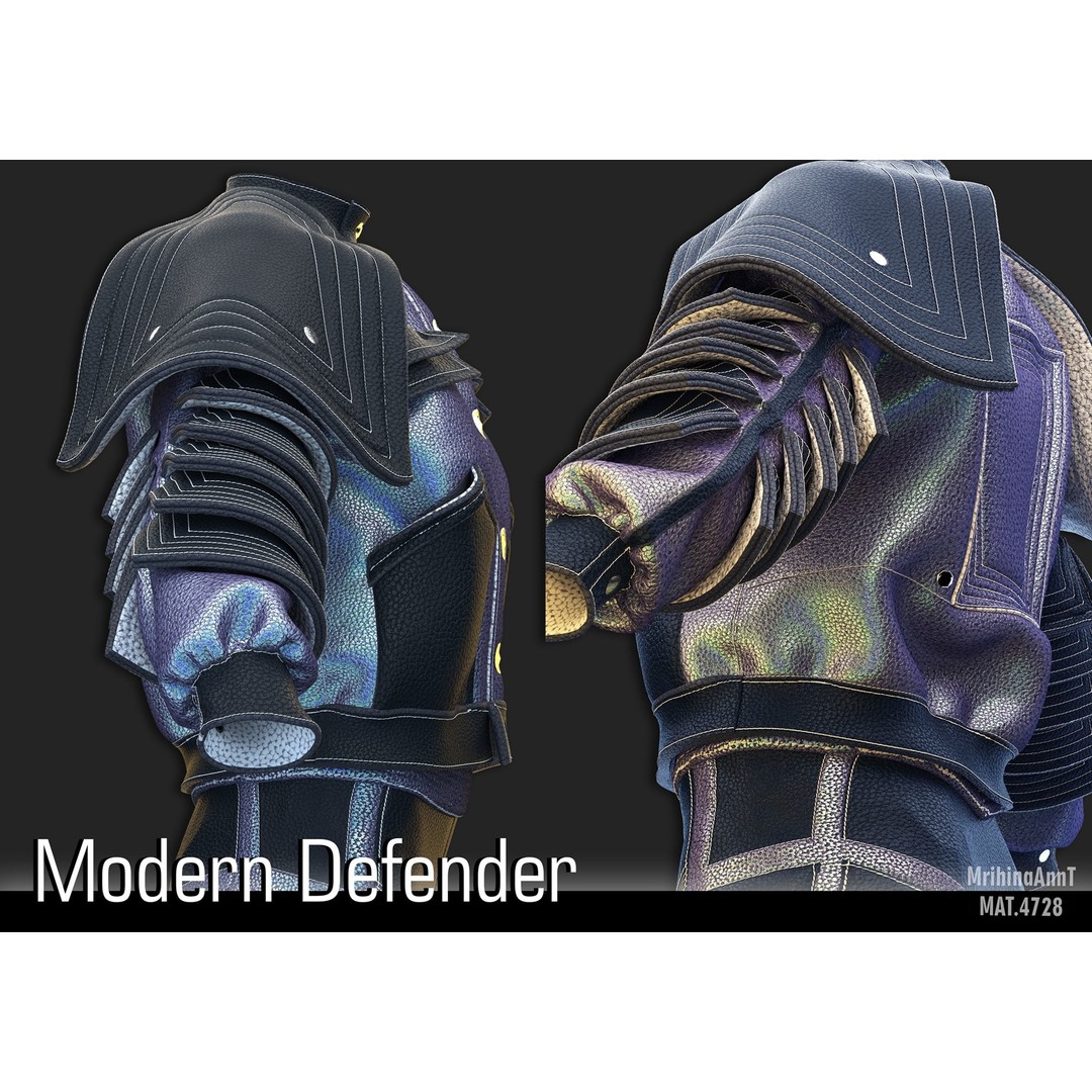 Modern Defender 3D Model – Tactical Clothing Set, FBX & OBJ Formats - View 5