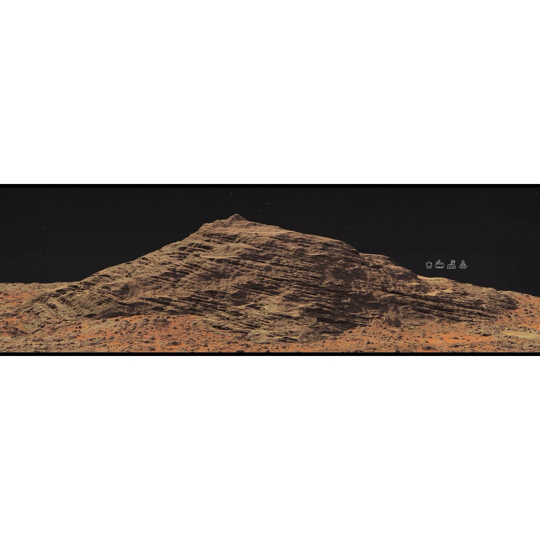 Mars Mountains 3D Model – Low Poly Game-Ready Landscapes, FBX - View 16