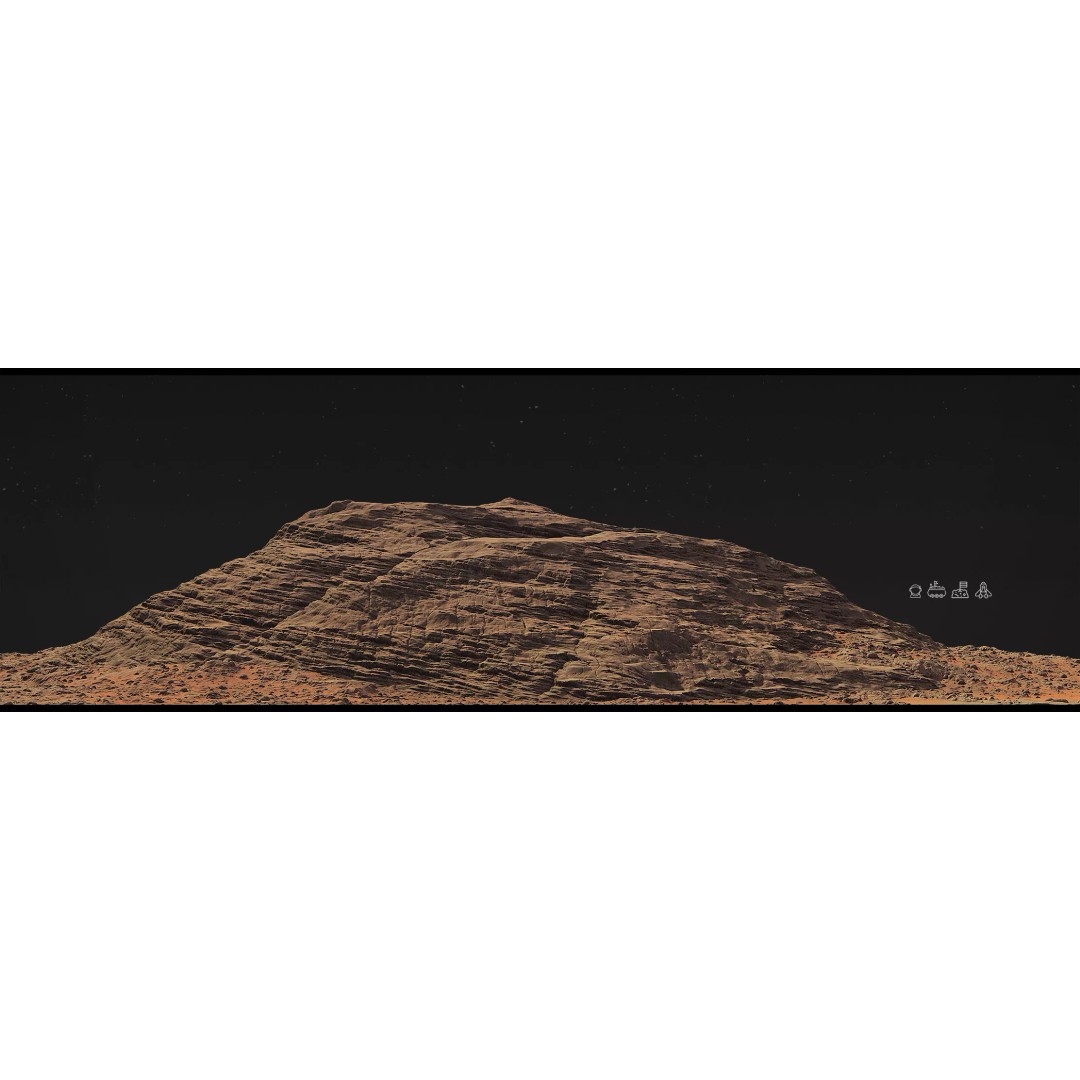 Mars Mountains 3D Model – Low Poly Game-Ready Landscapes, FBX - View 17