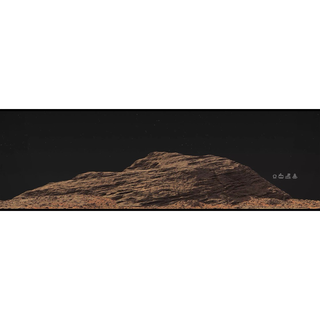 Mars Mountains 3D Model – Low Poly Game-Ready Landscapes, FBX - View 19