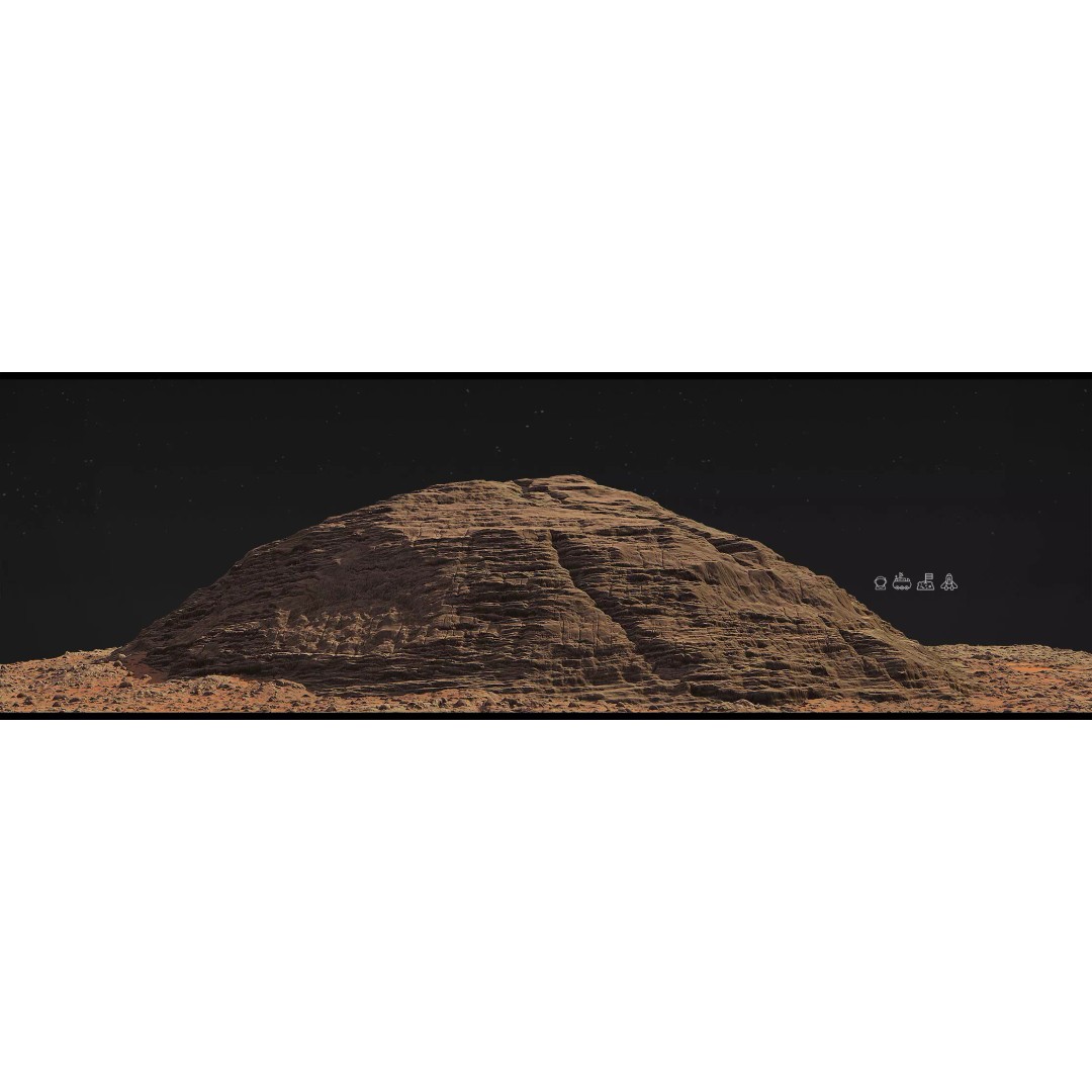 Mars Mountains 3D Model – Low Poly Game-Ready Landscapes, FBX - View 20