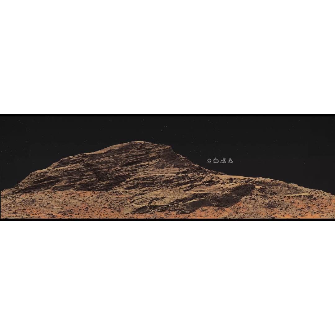 Mars Mountains 3D Model – Low Poly Game-Ready Landscapes, FBX - View 22