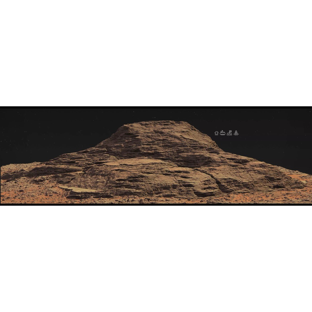 Mars Mountains 3D Model – Low Poly Game-Ready Landscapes, FBX - View 23