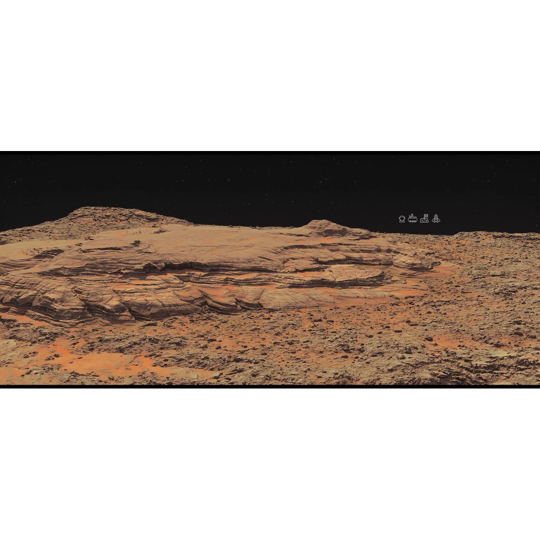 Mars Mountains 3D Model – Low Poly Game-Ready Landscapes, FBX - View 27
