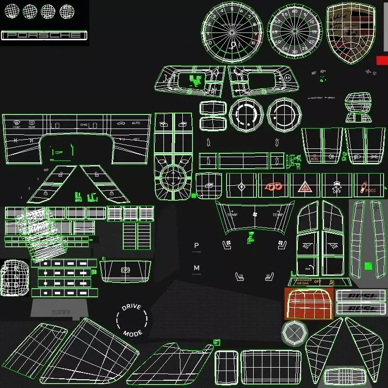 2025 Porsche 911 GT3 RS Manthey Kit - Game-Ready 3D Model