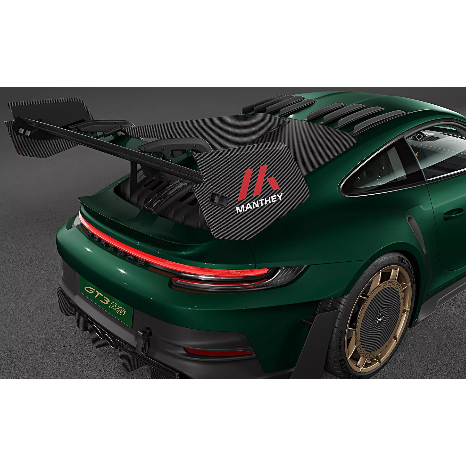 2025 Porsche 911 GT3 RS Manthey Kit - Game-Ready 3D Model - View 15