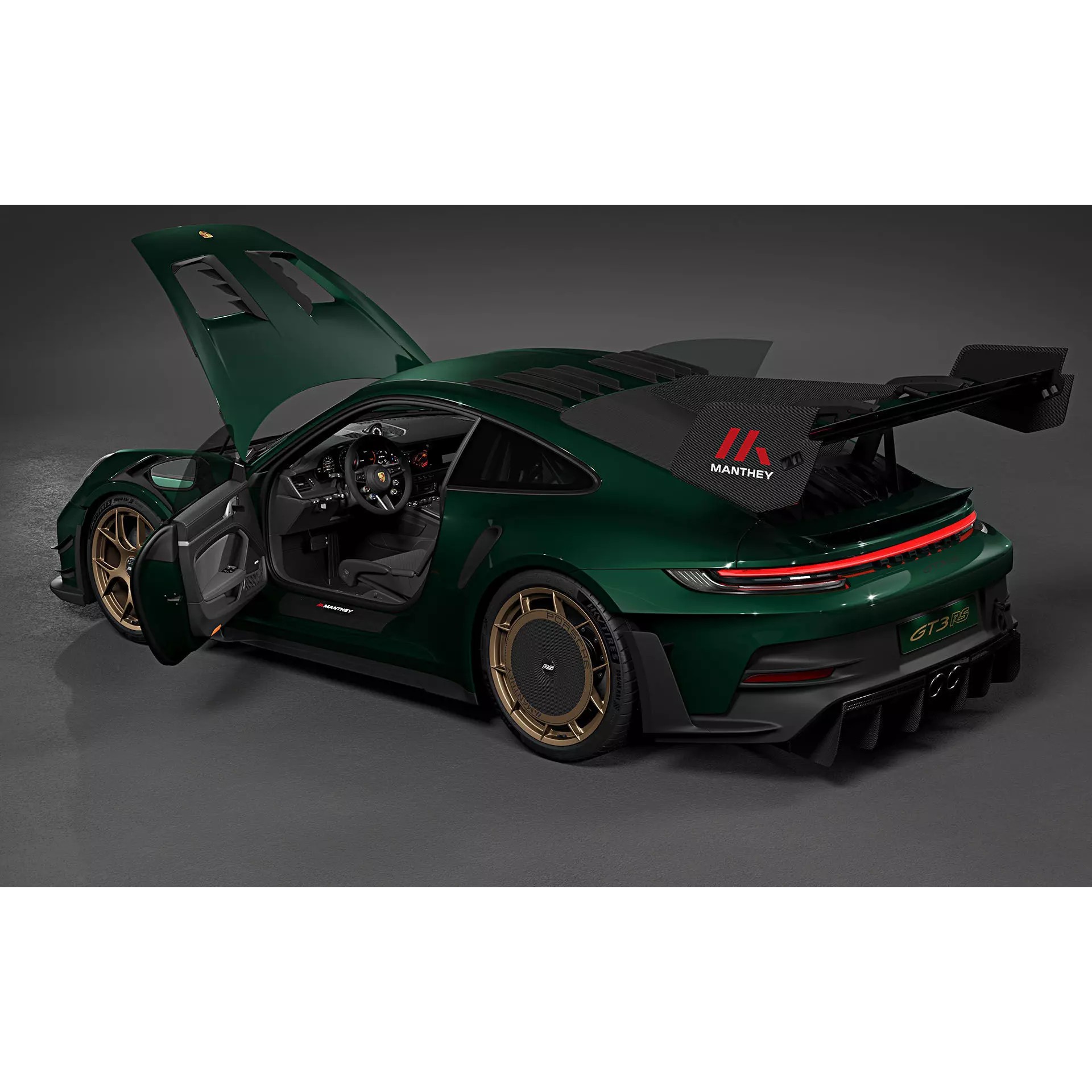 2025 Porsche 911 GT3 RS Manthey Kit - Game-Ready 3D Model - View 17