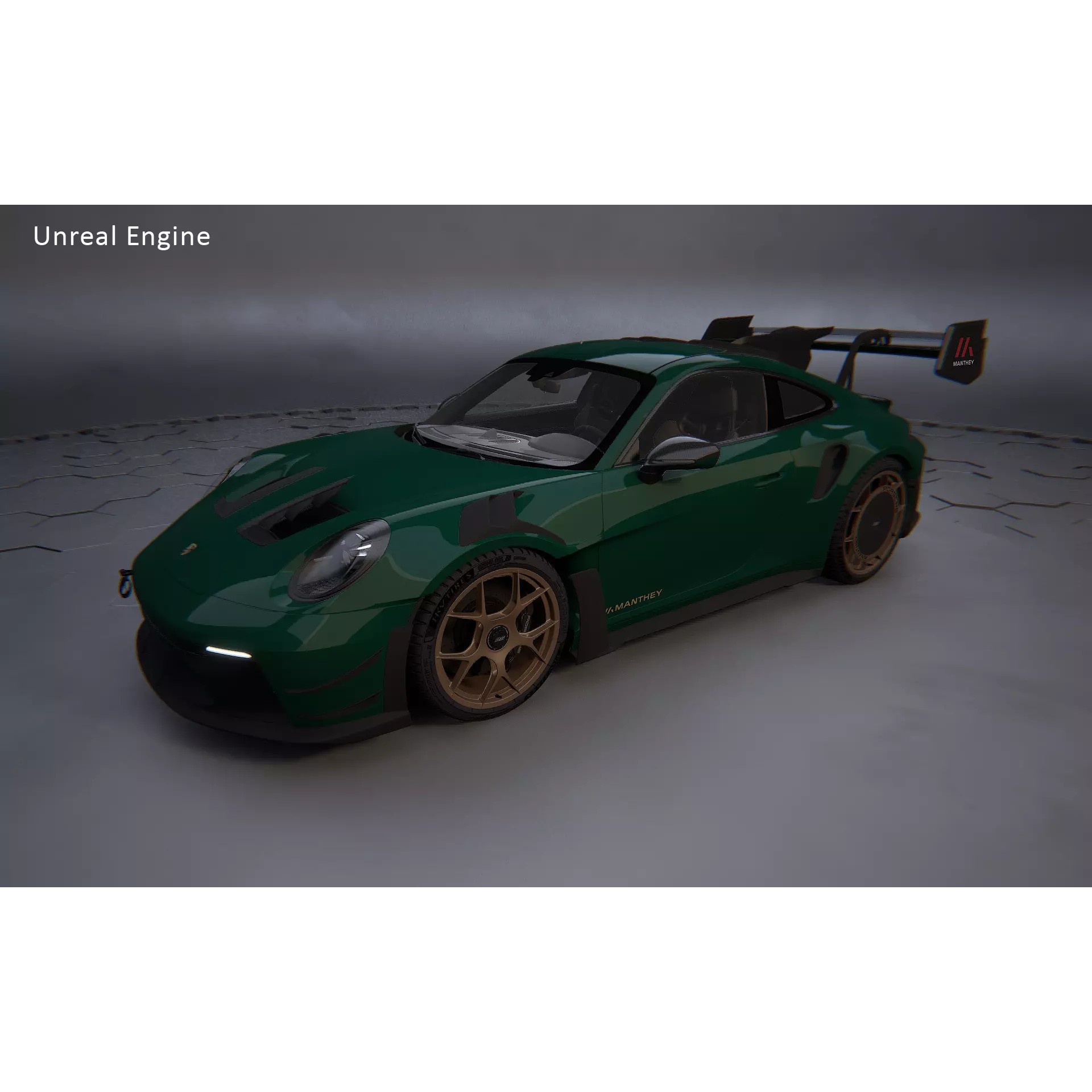 2025 Porsche 911 GT3 RS Manthey Kit - Game-Ready 3D Model - View 29