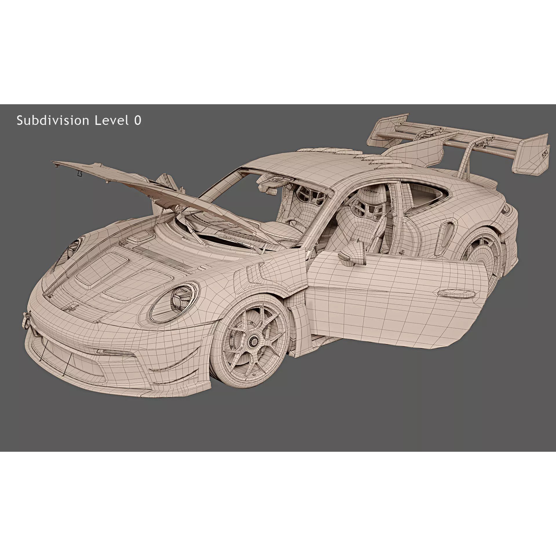 2025 Porsche 911 GT3 RS Manthey Kit - Game-Ready 3D Model - View 33