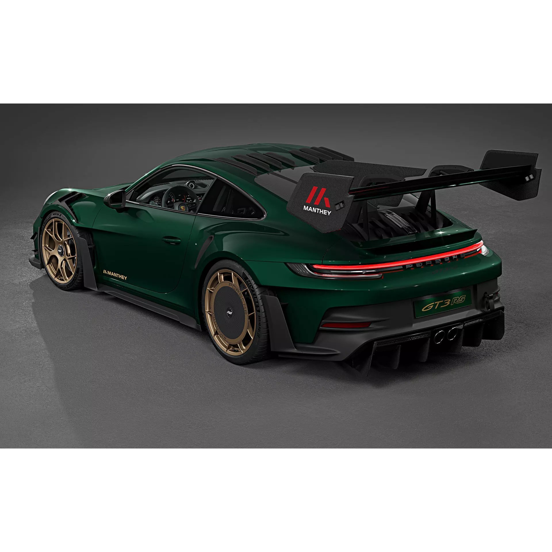 2025 Porsche 911 GT3 RS Manthey Kit - Game-Ready 3D Model - View 7