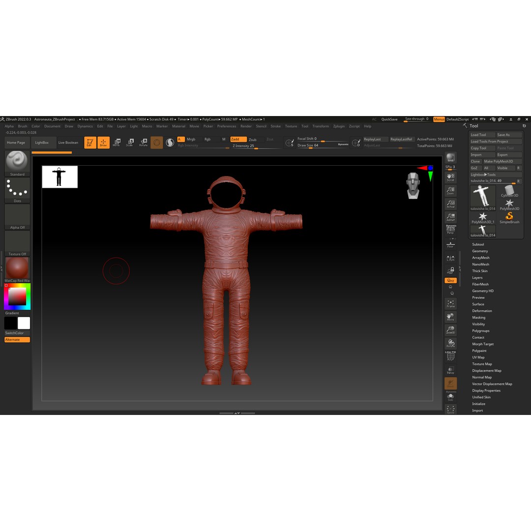 Astronaut 3D Model – Low Poly Rigged Character for Games, FBX - View 19