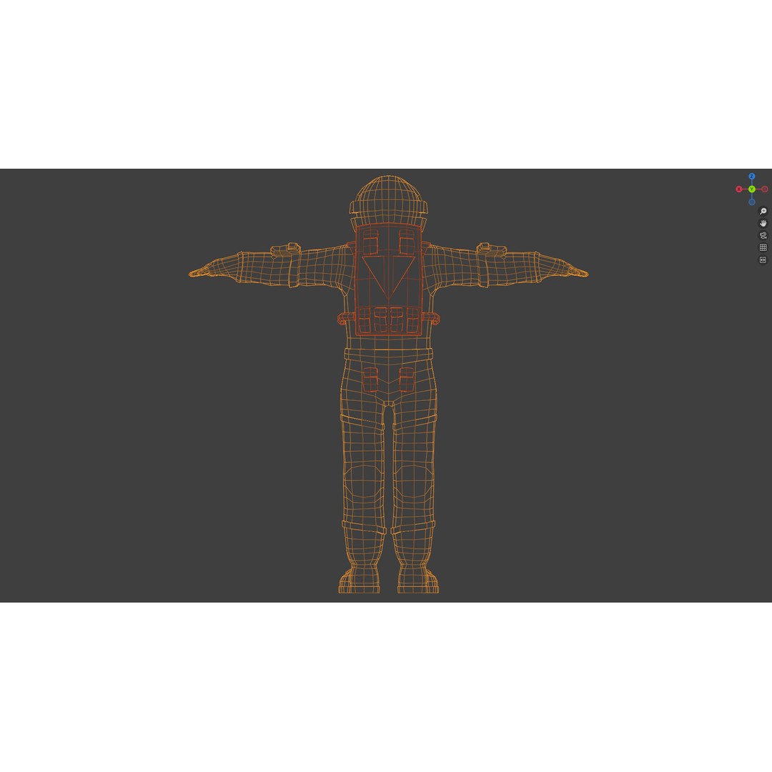 Astronaut 3D Model – Low Poly Rigged Character for Games, FBX - View 20