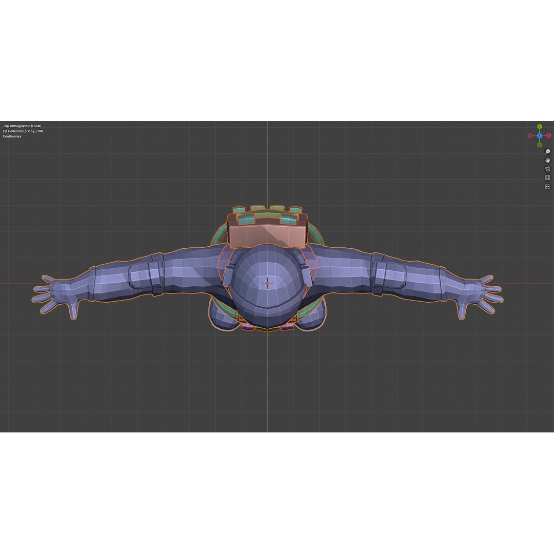 Astronaut 3D Model – Low Poly Rigged Character for Games, FBX - View 25