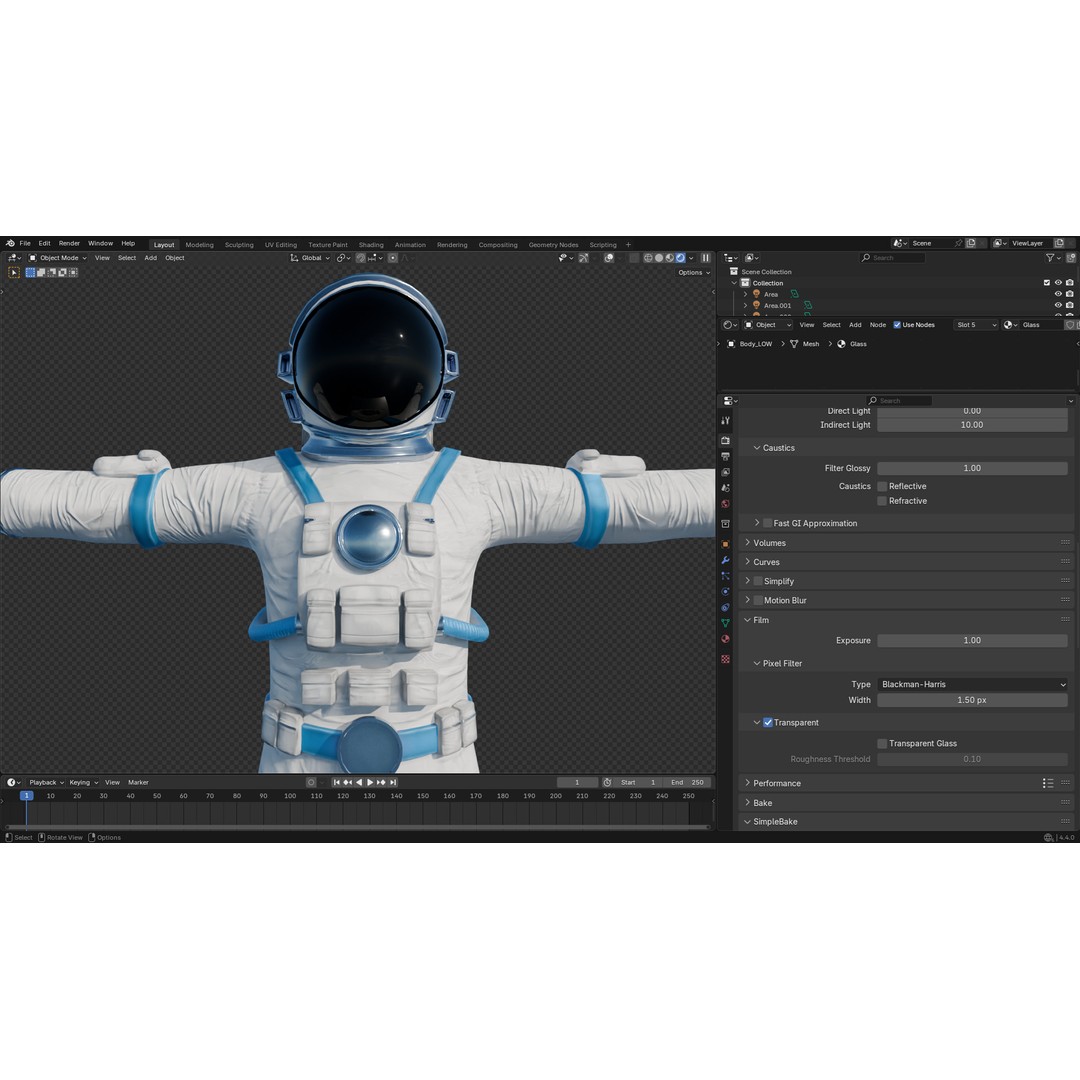 Astronaut 3D Model – Low Poly Rigged Character for Games, FBX - View 26