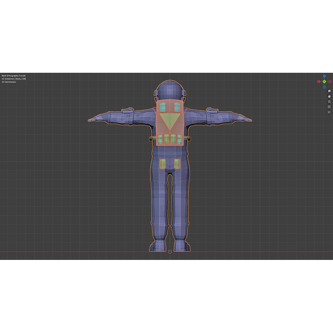 Astronaut 3D Model – Low Poly Rigged Character for Games, FBX - View 29