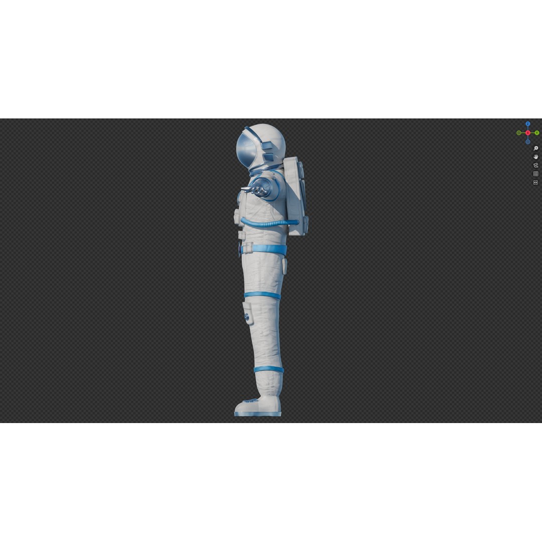 Astronaut 3D Model – Low Poly Rigged Character for Games, FBX - View 30