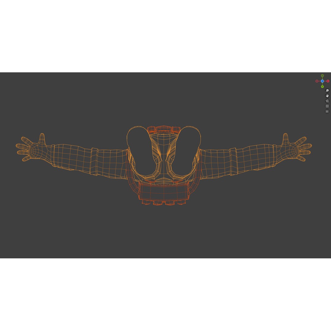 Astronaut 3D Model – Low Poly Rigged Character for Games, FBX - View 34