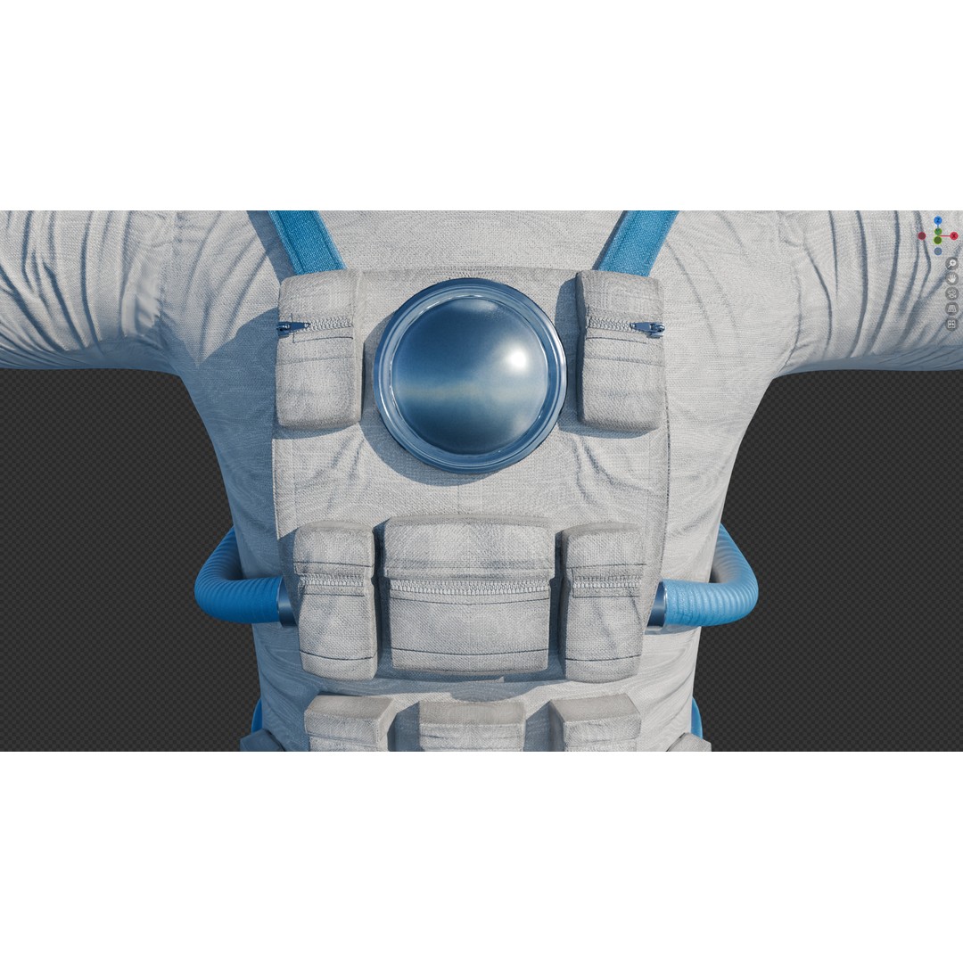 Astronaut 3D Model – Low Poly Rigged Character for Games, FBX - View 7