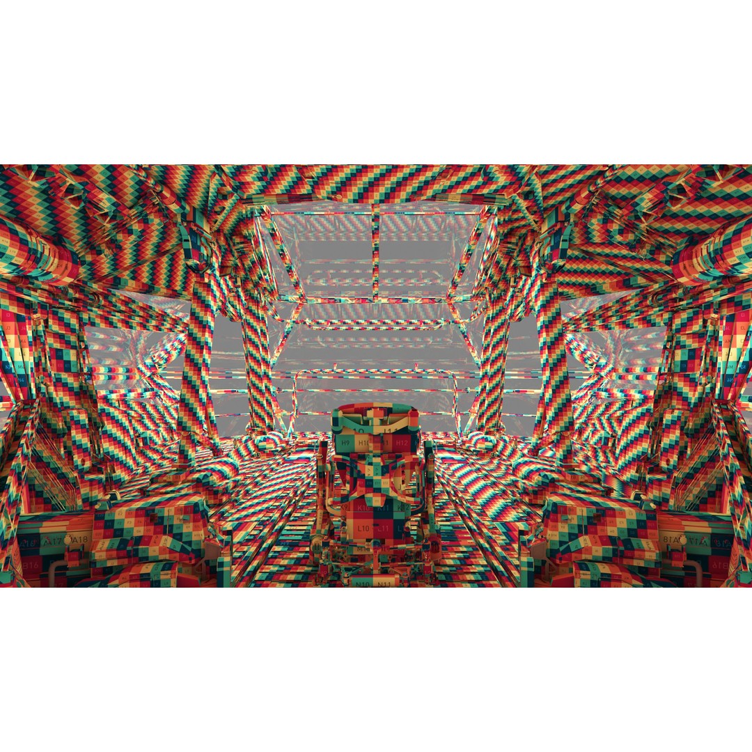 Spaceship Cockpit v6 3D Model – High Poly Sci-Fi Vehicle, FBX, OBJ