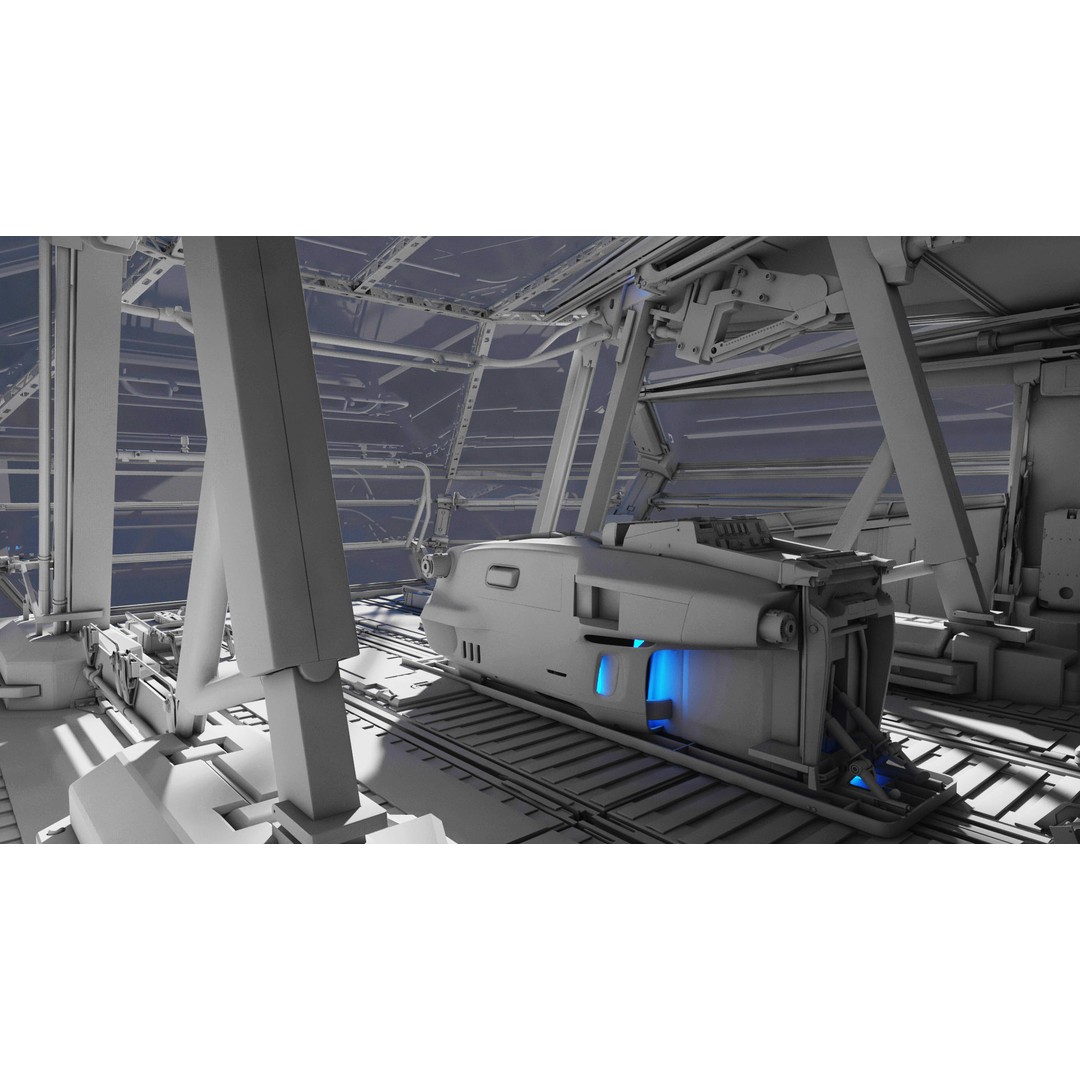 Spaceship Cockpit v6 3D Model – High Poly Sci-Fi Vehicle, FBX, OBJ - View 17