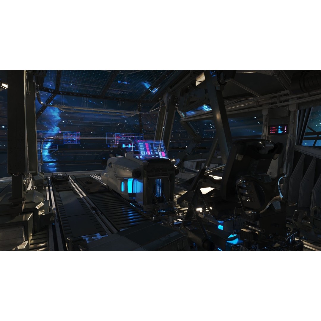 Spaceship Cockpit v6 3D Model – High Poly Sci-Fi Vehicle, FBX, OBJ - View 5