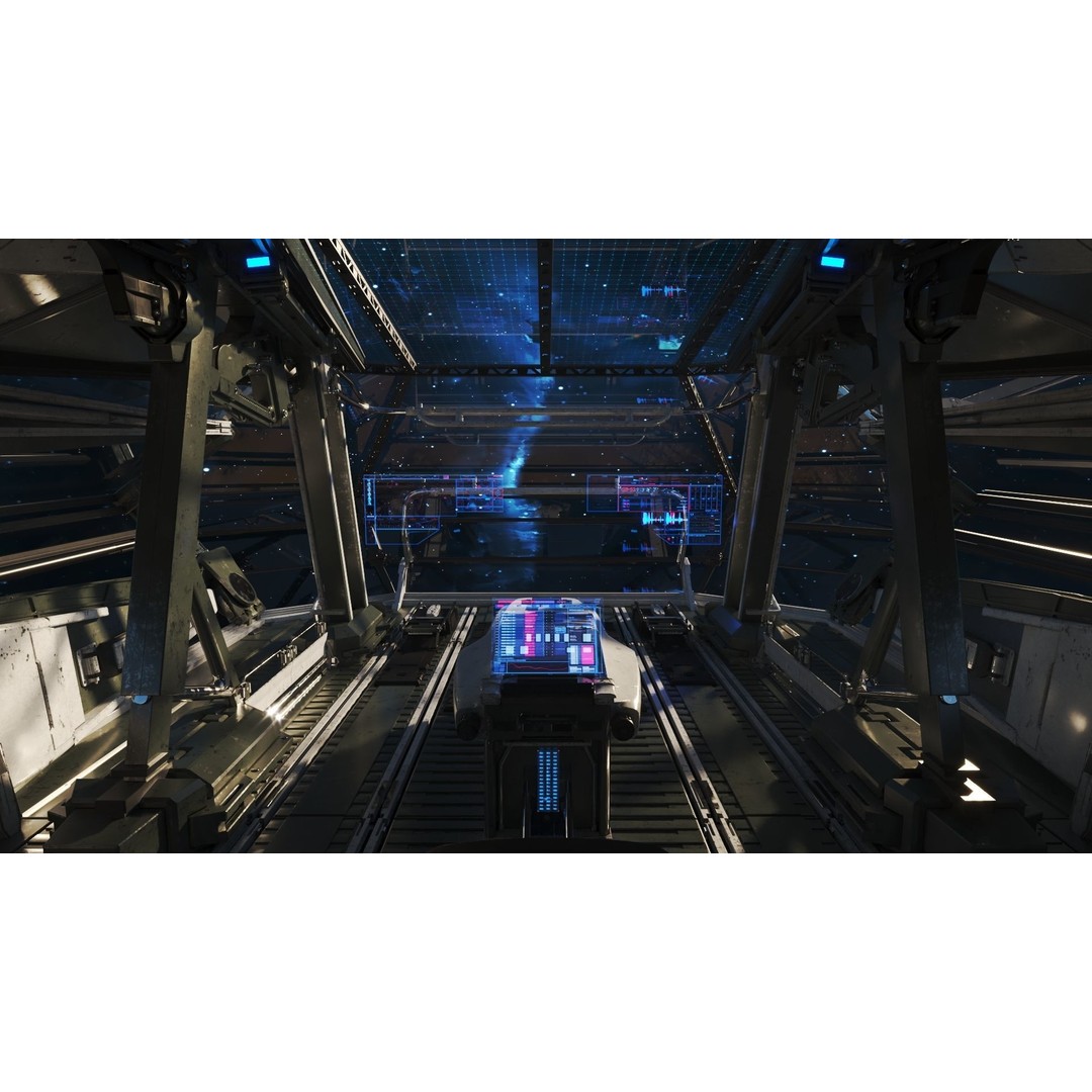 Spaceship Cockpit v6 3D Model – High Poly Sci-Fi Vehicle, FBX, OBJ - View 7