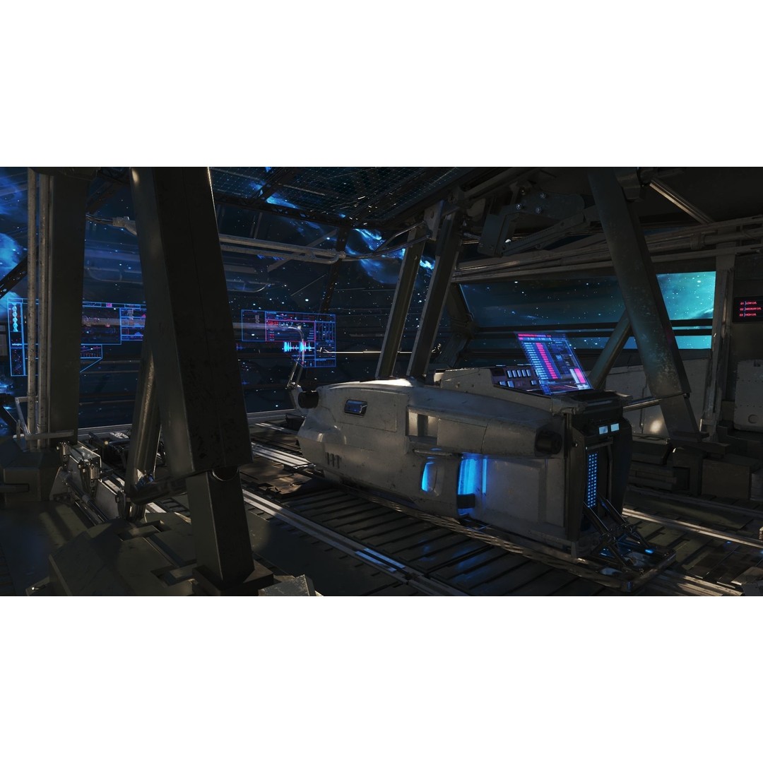 Spaceship Cockpit v6 3D Model – High Poly Sci-Fi Vehicle, FBX, OBJ - View 9
