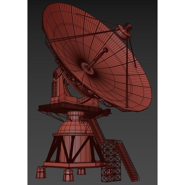 Satellite Dish 3D Model – High Poly Game Asset, FBX, PBR Textures - View 16
