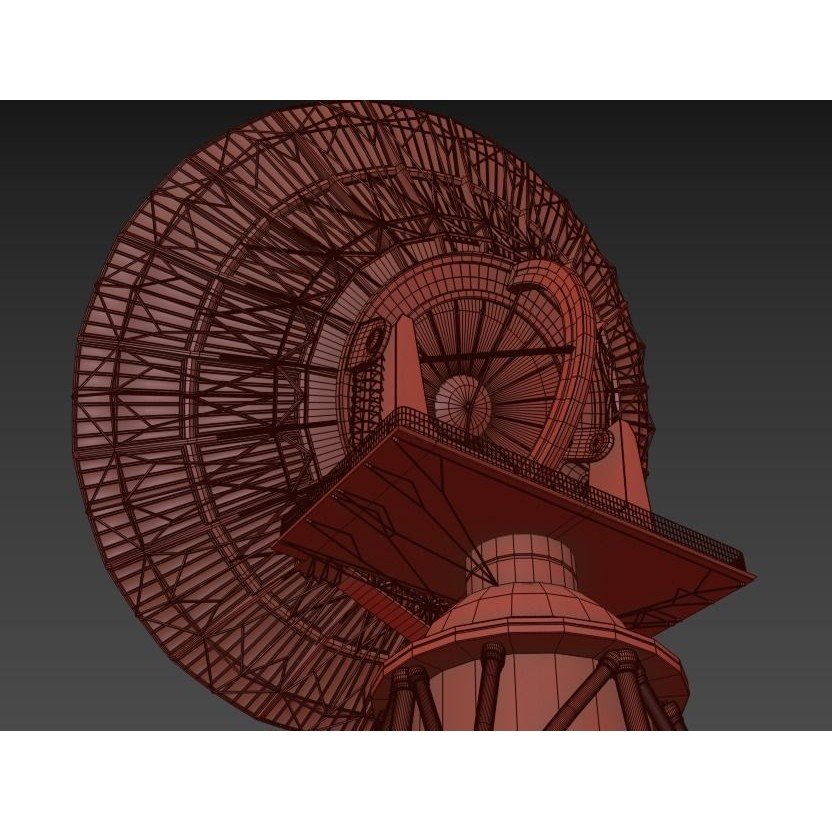 Satellite Dish 3D Model – High Poly Game Asset, FBX, PBR Textures - View 18