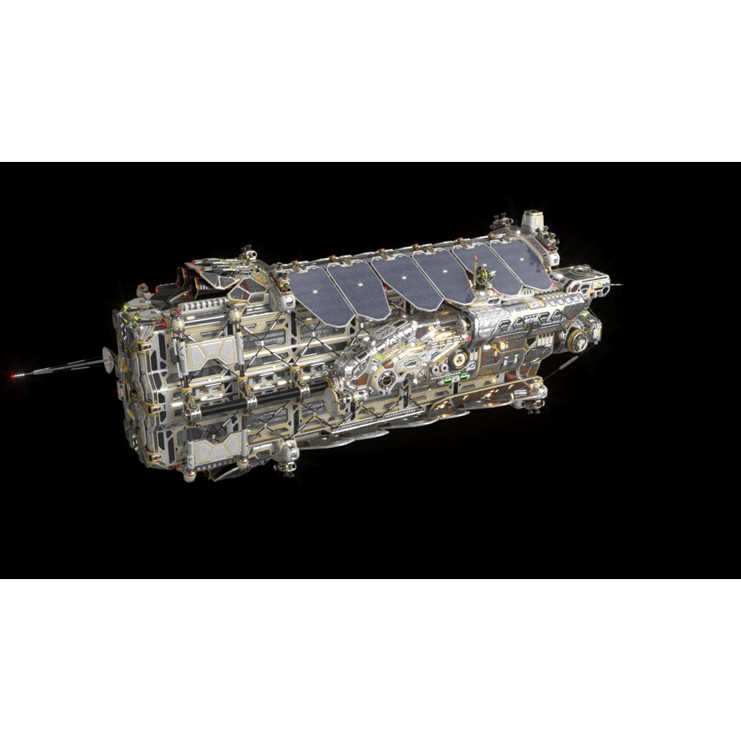 Civilian Dromedary Transport Bow Section 3D Model – PBR Textures, Game-Ready