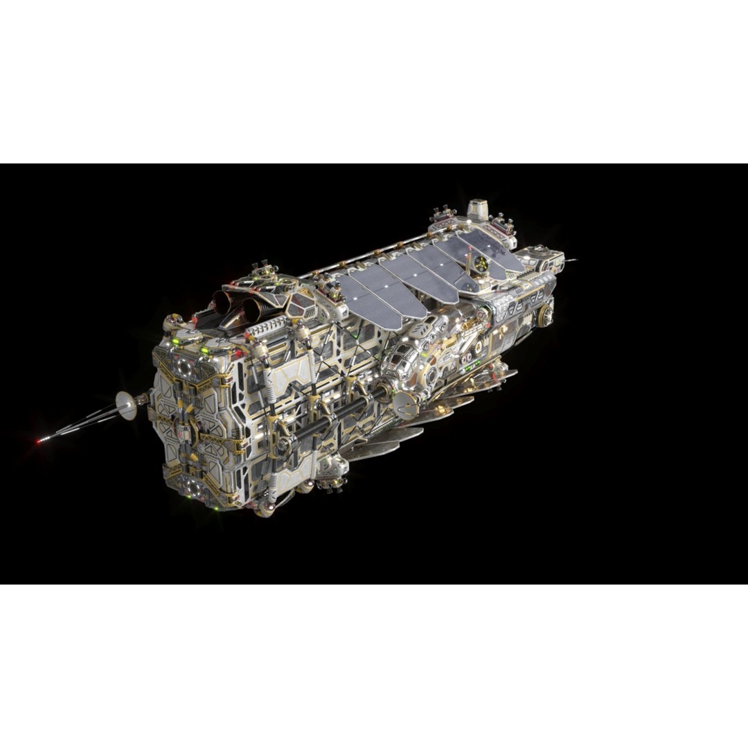 Civilian Dromedary Transport Bow Section 3D Model – PBR Textures, Game-Ready - View 10