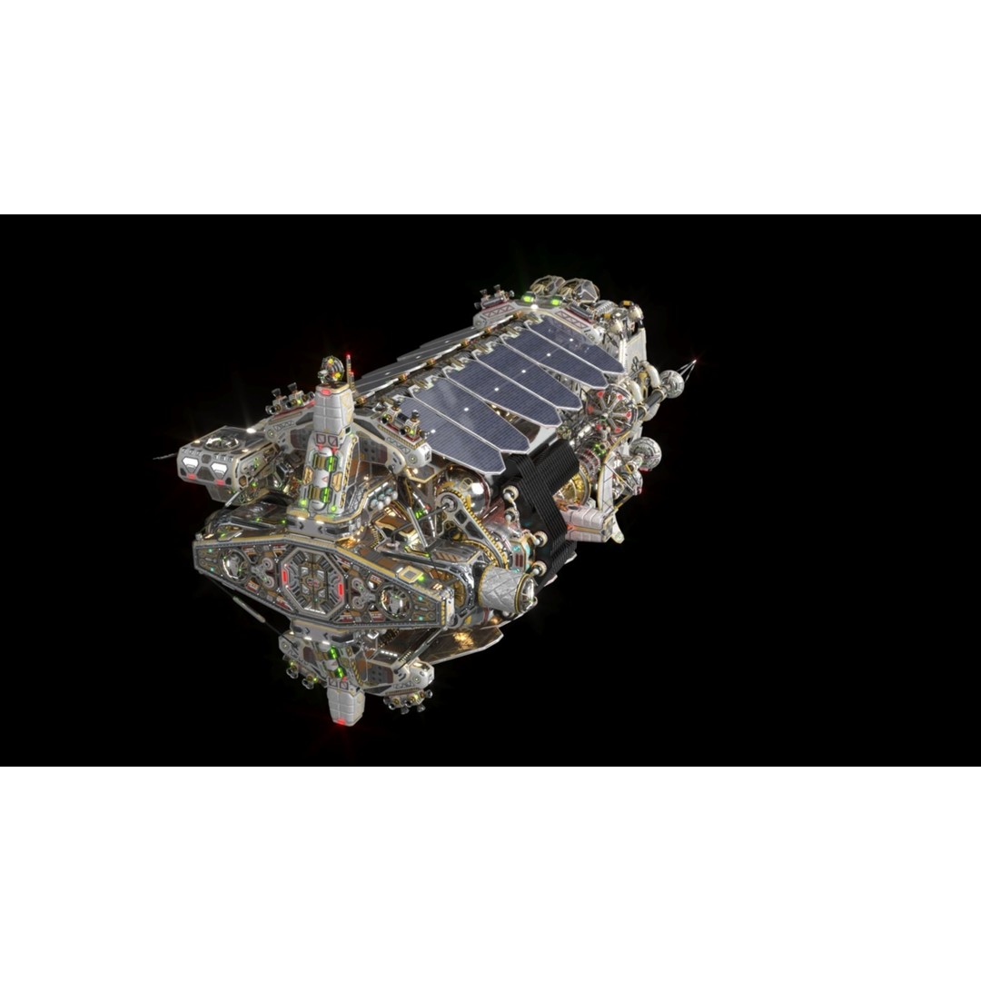 Civilian Dromedary Transport Bow Section 3D Model – PBR Textures, Game-Ready - View 18