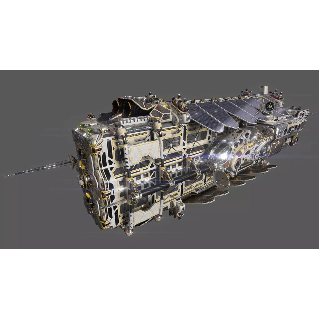 Civilian Dromedary Transport Bow Section 3D Model – PBR Textures, Game-Ready - View 2