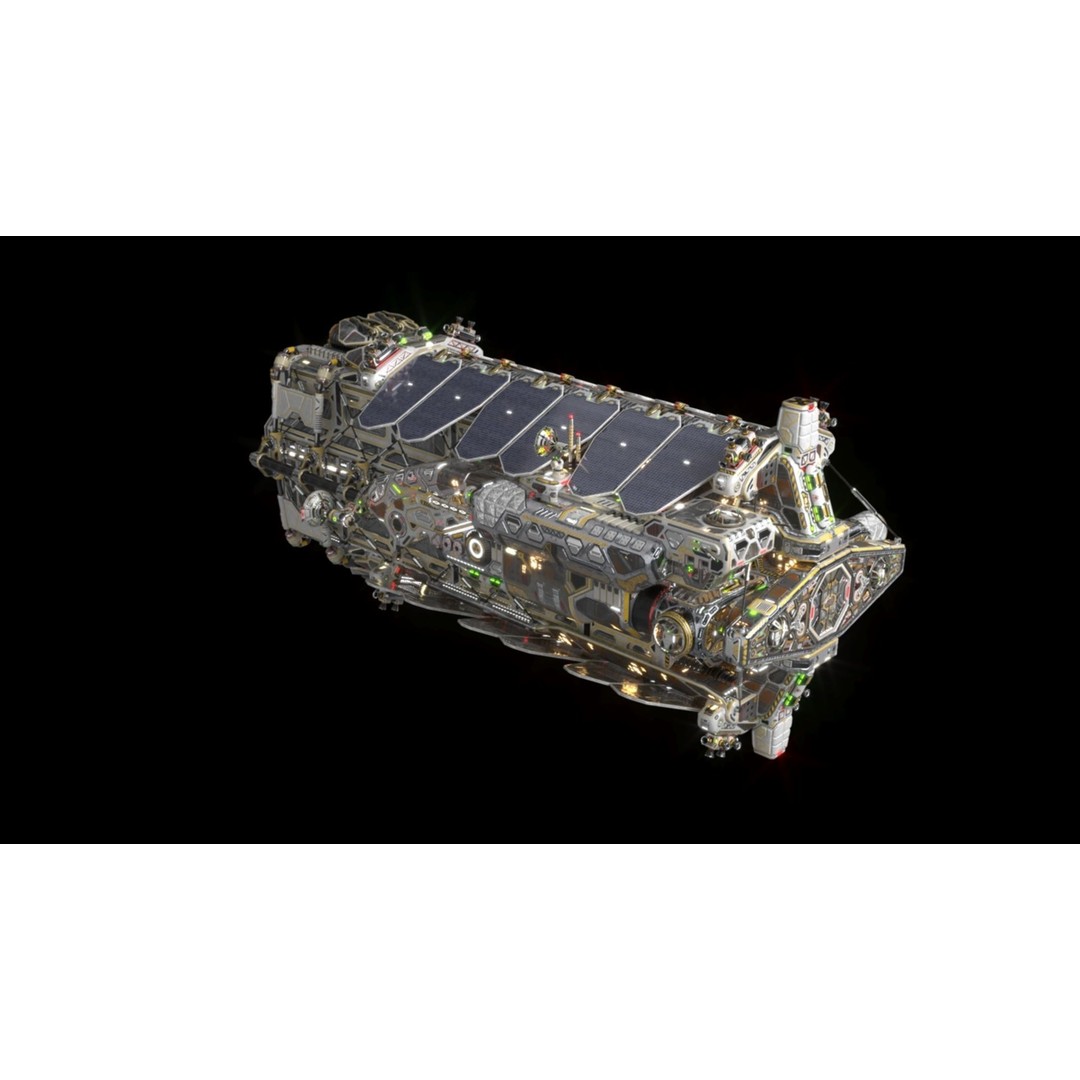 Civilian Dromedary Transport Bow Section 3D Model – PBR Textures, Game-Ready - View 21