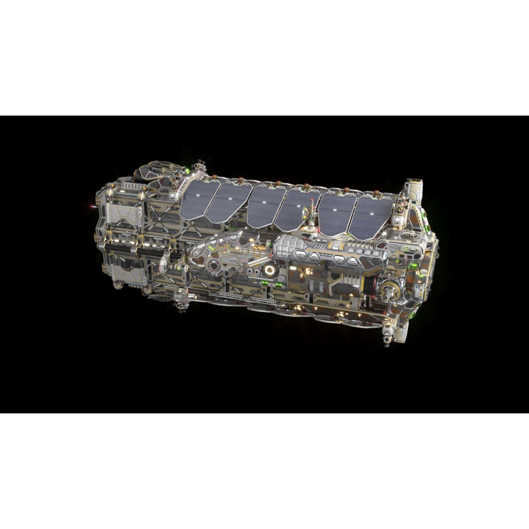 Civilian Dromedary Transport Bow Section 3D Model – PBR Textures, Game-Ready - View 22