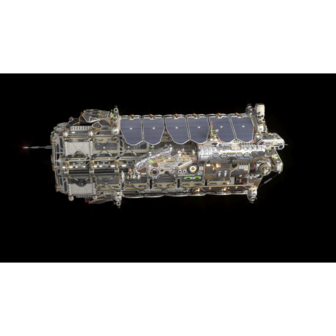 Civilian Dromedary Transport Bow Section 3D Model – PBR Textures, Game-Ready - View 23