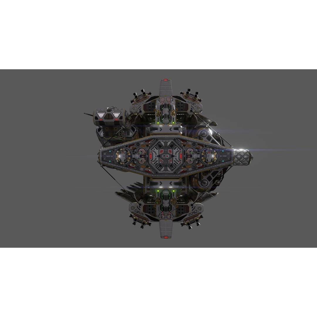 Civilian Dromedary Transport Bow Section 3D Model – PBR Textures, Game-Ready - View 7