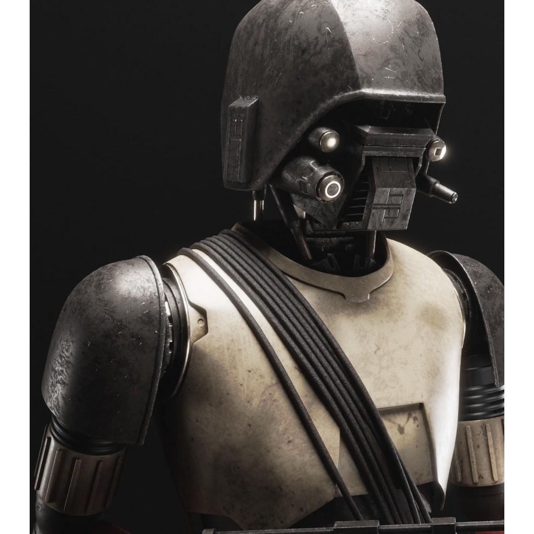 HK-87 Droid 3D Model – Fully Rigged Sci-Fi Character, Blender, FBX, OBJ - View 10