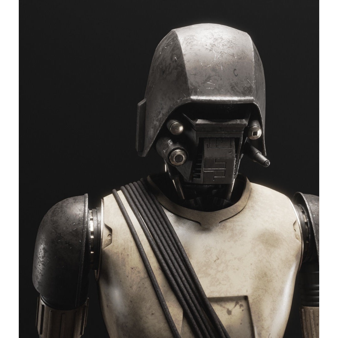 HK-87 Droid 3D Model – Fully Rigged Sci-Fi Character, Blender, FBX, OBJ - View 11