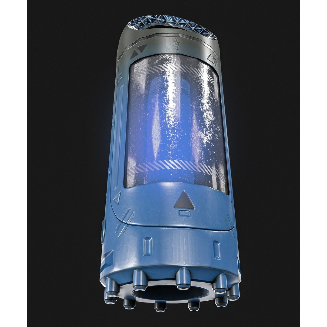 Sci-Fi Teleportation Device 3D Model – Low Poly Game Asset, PBR Textures - View 10