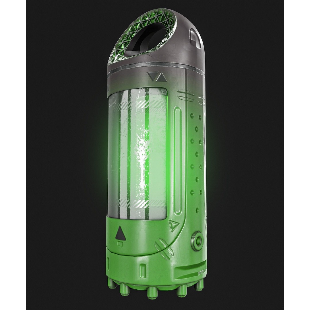 Sci-Fi Teleportation Device 3D Model – Low Poly Game Asset, PBR Textures - View 11