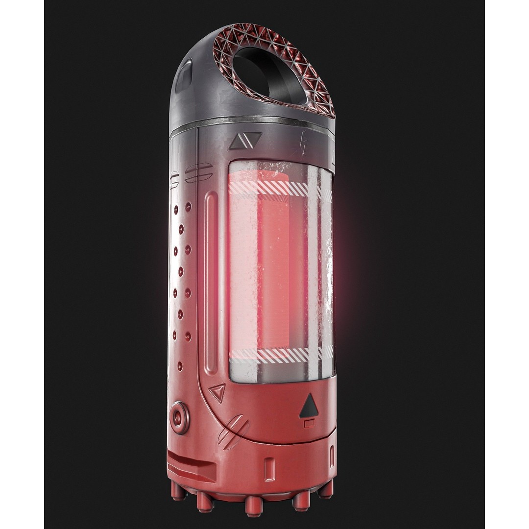 Sci-Fi Teleportation Device 3D Model – Low Poly Game Asset, PBR Textures - View 14