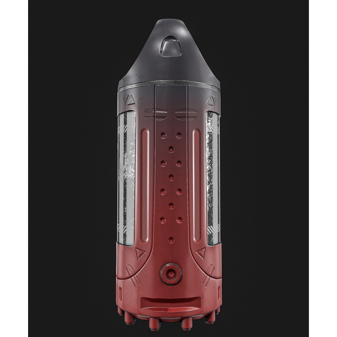 Sci-Fi Teleportation Device 3D Model – Low Poly Game Asset, PBR Textures - View 16