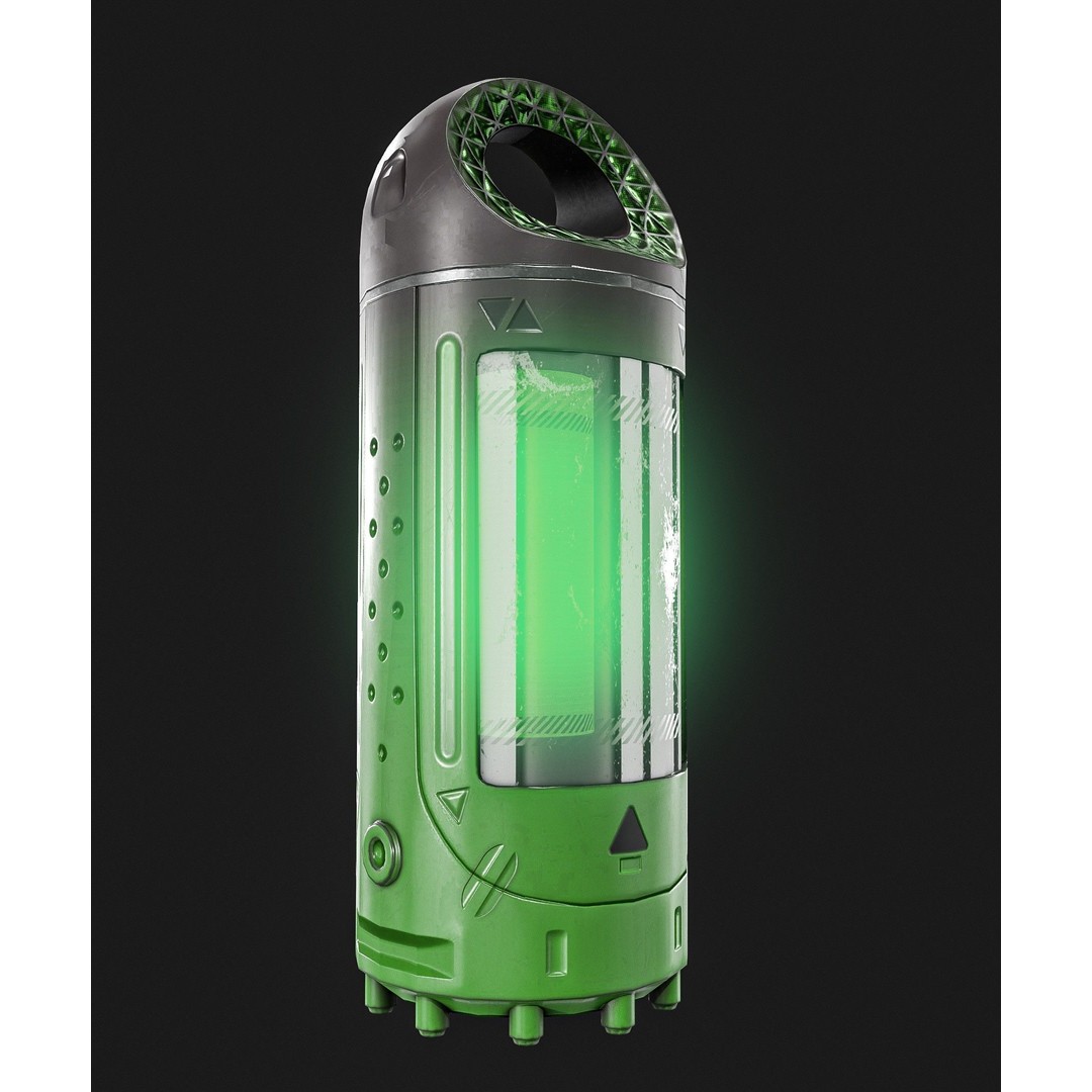 Sci-Fi Teleportation Device 3D Model – Low Poly Game Asset, PBR Textures - View 5