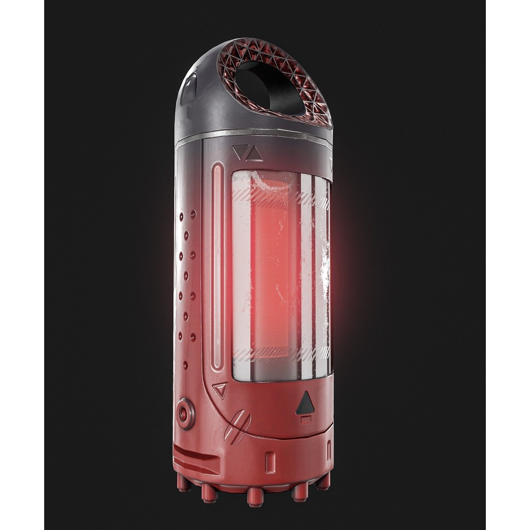 Sci-Fi Teleportation Device 3D Model – Low Poly Game Asset, PBR Textures - View 7
